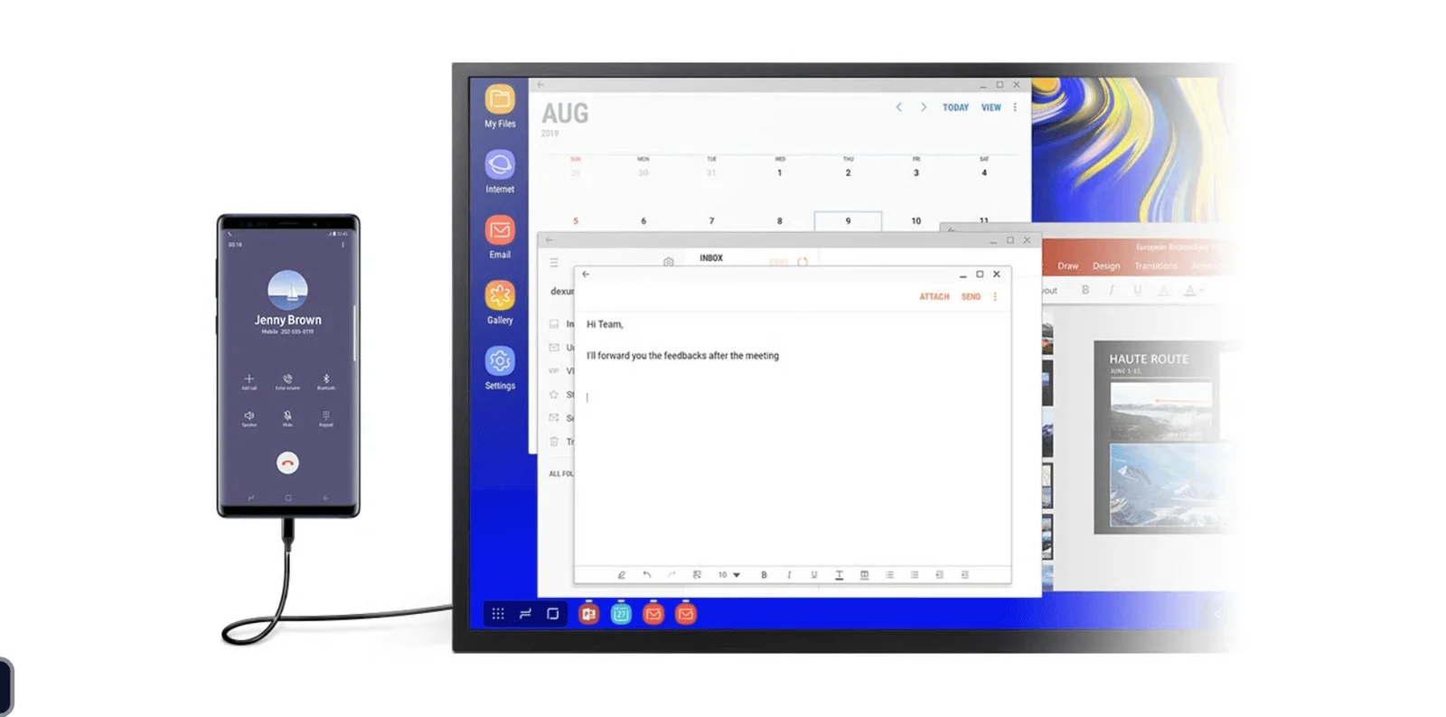 如何使用手机滚动三星dex